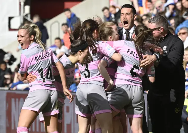 Partick Thistle celebrate equalising against Rangers