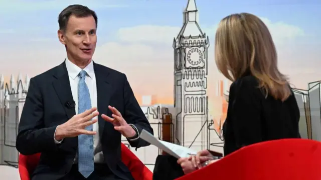 Chancellor Jeremy Hunt sits down with Laura Kuenssberg