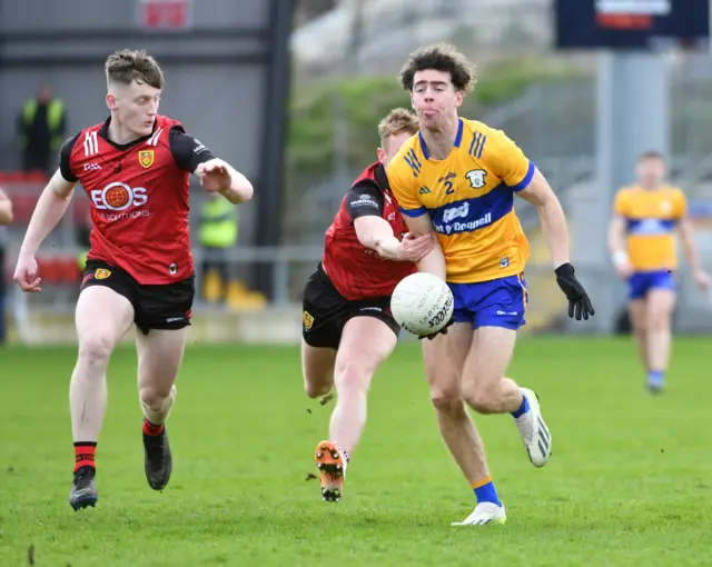 Manus Doherty with Odhran Murdock and Liam Kerr