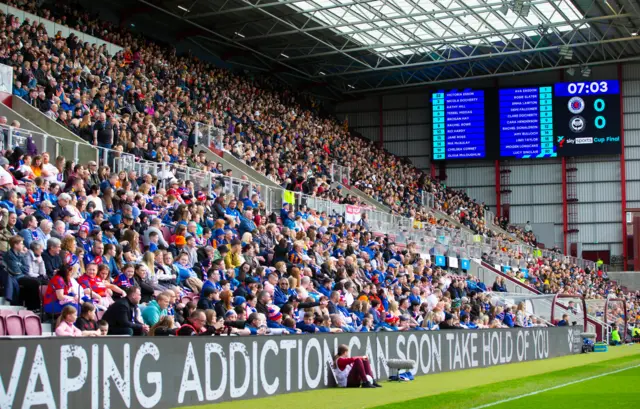 Fans at Tynecastle