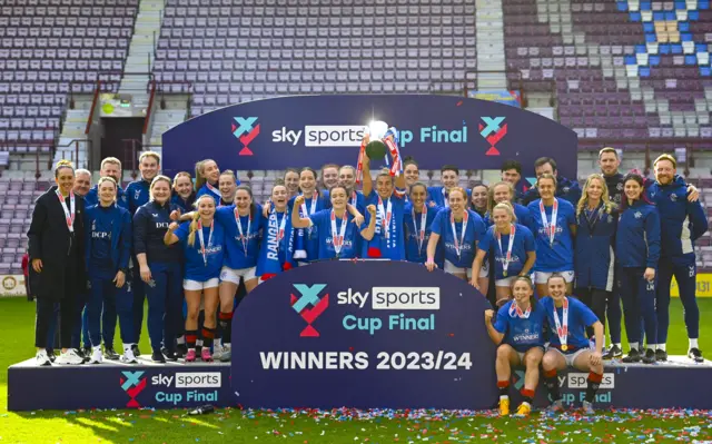 Rangers lift SWPL Cup trophy 2024