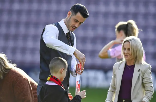 Partick Thistle manager Brian Graham with his SWPL Cup runners up medal