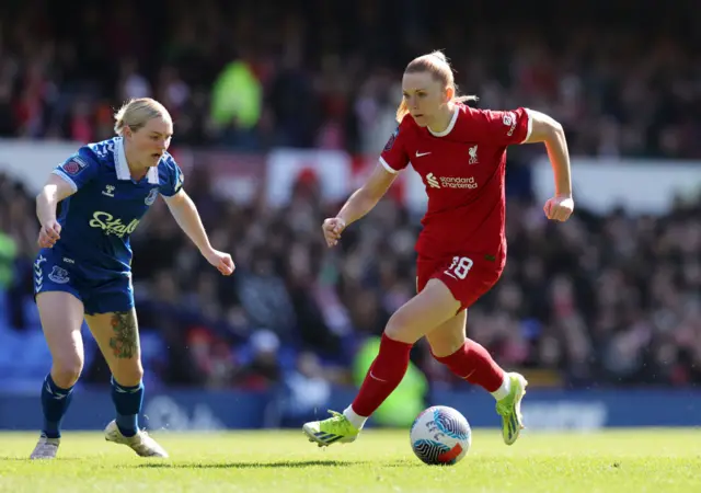 Holland dribbles through midfield