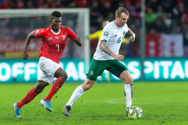 Glenn Whelan and Breel Embolo