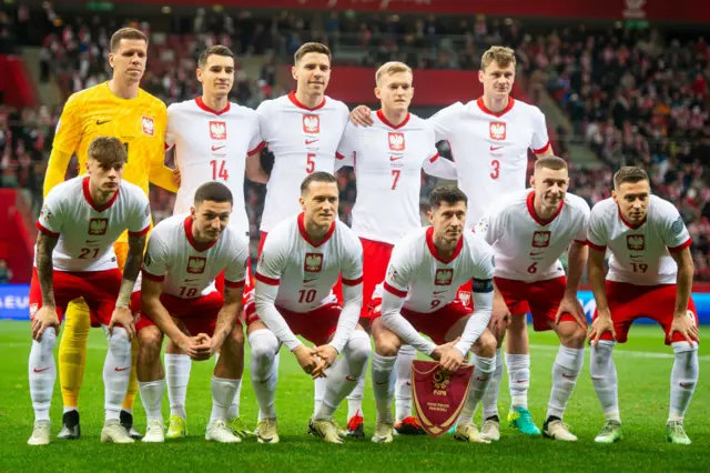 Poland pose for a photo