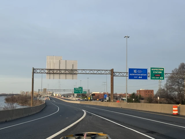 Image of the entrance to the Francis Scott Key Bridge