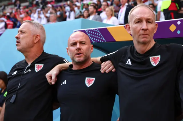 Kit Symons, Robert Page and Alan Knill