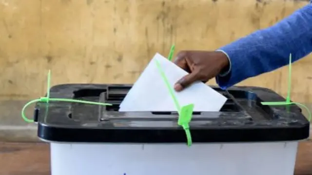 Voting in the 2020 presidential election.