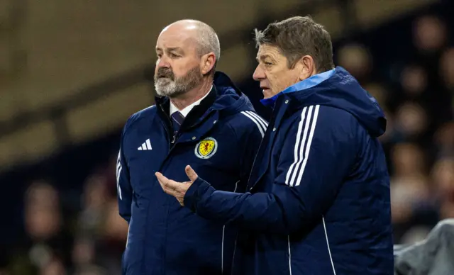 Steve Clarke and assistant John Carver