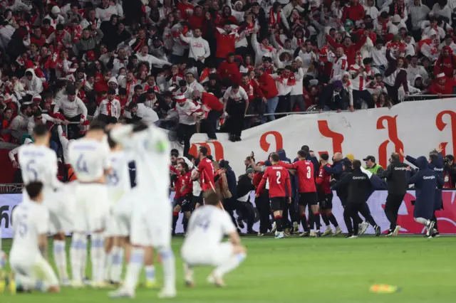 Georgia players celebrate