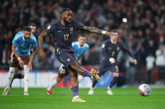 Ivan Toney scores for England