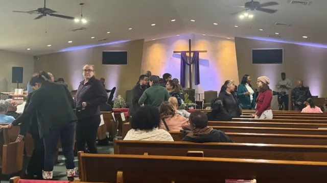 Mount Olive church in Baltimore, where a vigil will be held for the missing bridge workers.