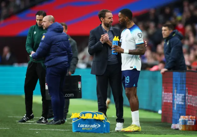 Gareth Southgate and Ivan Toney