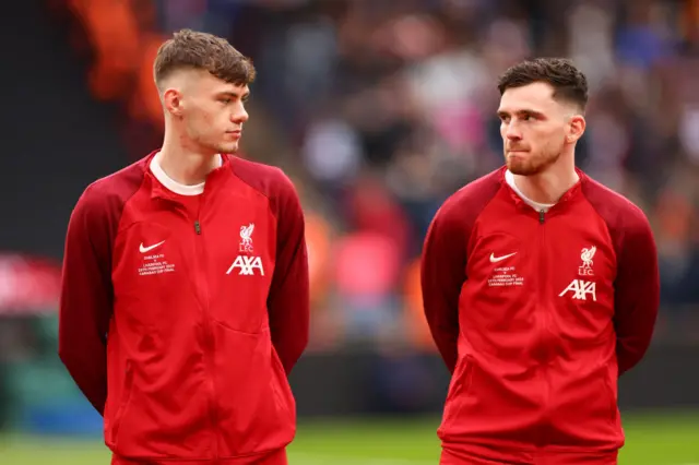 Conor Bradley and Andy Robertson