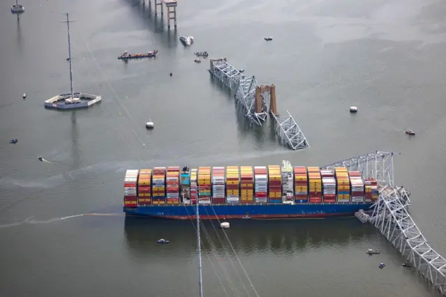 The Francis Scott Key Bridge in Baltimore collapse