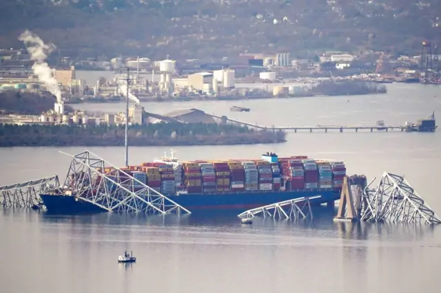 The Francis Scott Key Bridge in Baltimore collapse