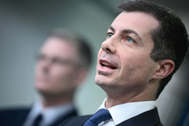 US Transportation Secretary Pete Buttigieg