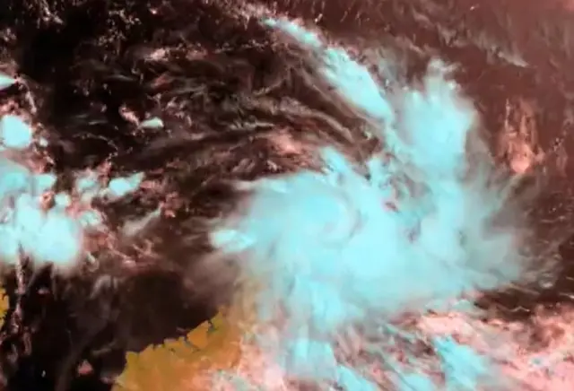 Cyclone over Madagascar