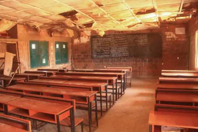 Empty classroom