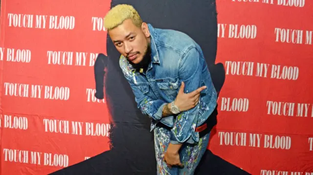 South African rapper AKA during the exclusive launch of AKA Beam World App powered by Vodacom at the Pivot, Montecasino on Johannesburg, South Africa.