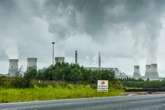 he Eskom Holdings SOC Ltd. Arnot coal-fired power station in Mpumalanga, South Africa, on Tuesday, Dec. 26, 2023