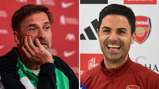Jurgen Klopp and Mikel Arteta