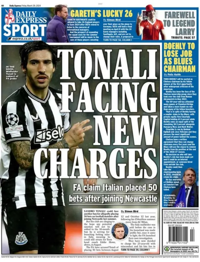 Daily Express back page