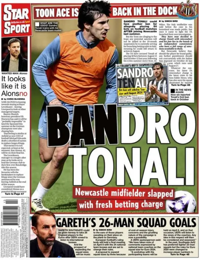 Daily Star back page