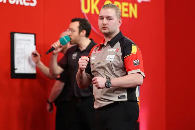 Dimitri Van den Bergh celebrates