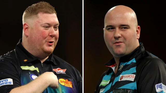 Split picture of Ricky Evans and Rob Cross