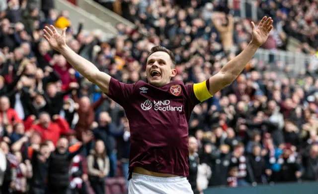 Hearts captain Lawrence Shankland