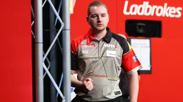 Dimitri Van den Bergh celebrates