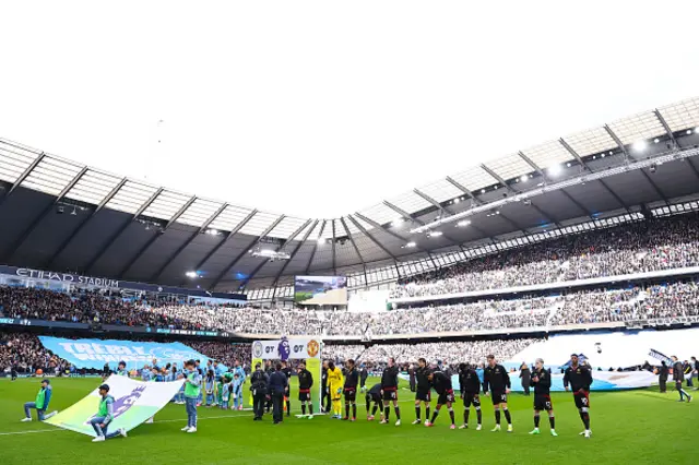 A general interior view of the Etihad Stadium