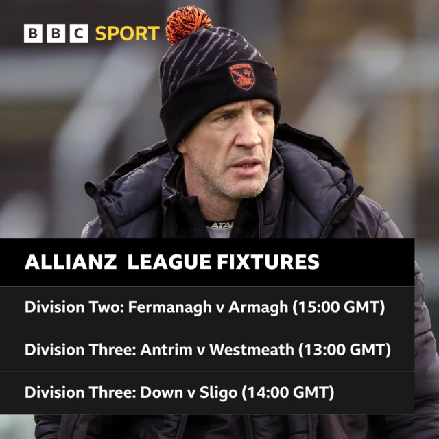 Sunday's fixtures