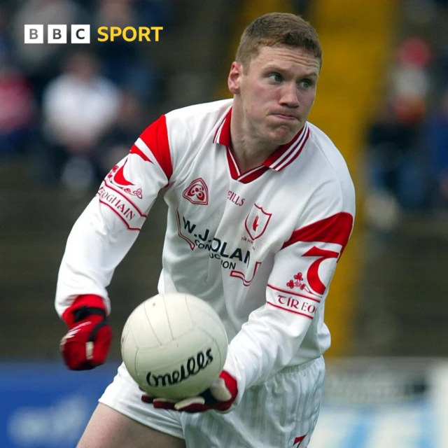 Cormac McAnallen in action for Tyrone