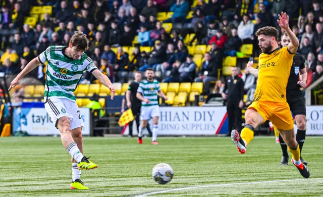 Paulo Bernardo scores for Celtic against Livingston