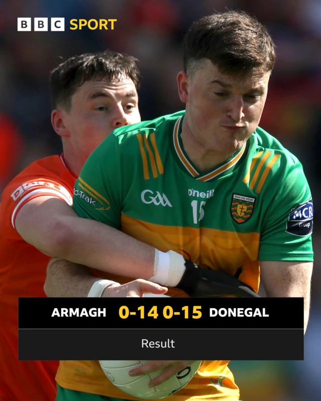 FT: Armagh 0-14 Donegal 0-15