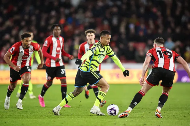 Gabriel Jesus of Arsenal during the Premier League match