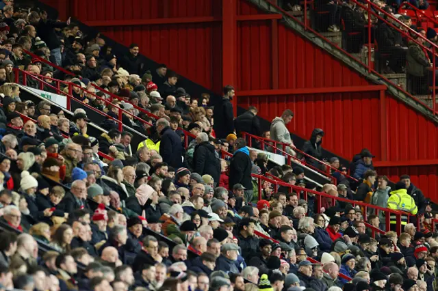 Sheffield United fans leave their seats