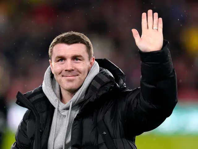 John Fleck of Sheffield United waves to the crowd