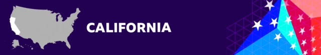 Banner showing California