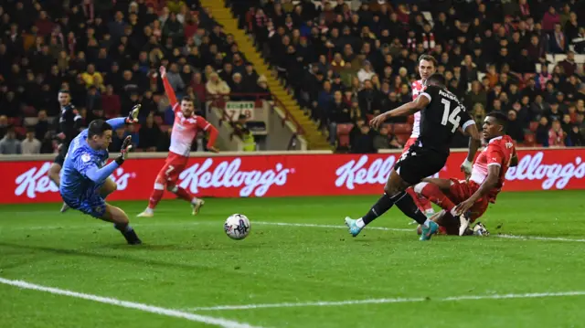 Victor Adeboyejo scores for Bolton