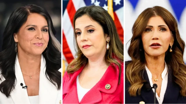 From left - Tulsi Gabbard, Elise Stefanik, Kristi Noem