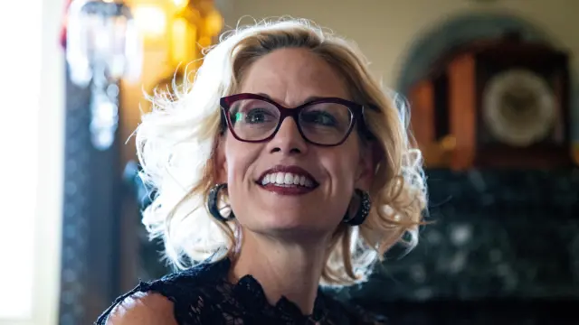 Newly elected Democratic Senator Kyrsten Sinema