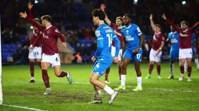 Joel Randall scores for Peterborough