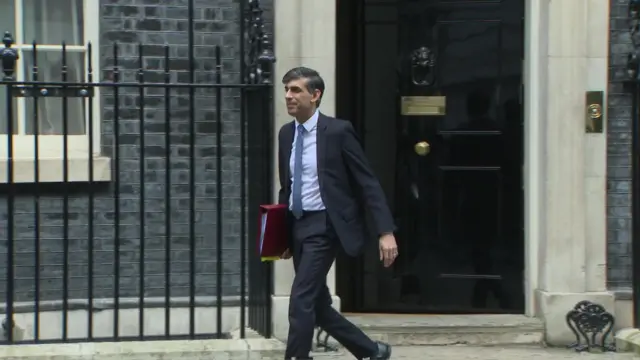 Rishi Sunak leaving Downing Street