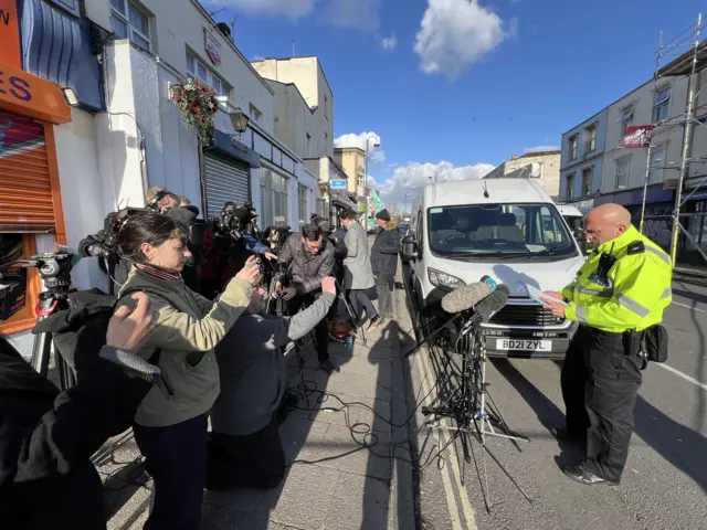 Press conference in St Pauls