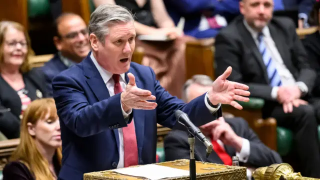 Keir Starmer in the House of Commons