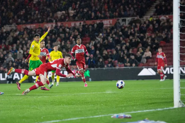 Middlesbrough's Darragh Lenihan in action against Norwich