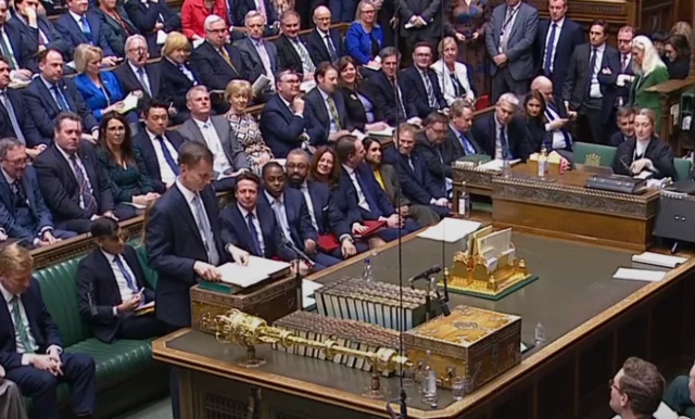 Hunt at despatch box